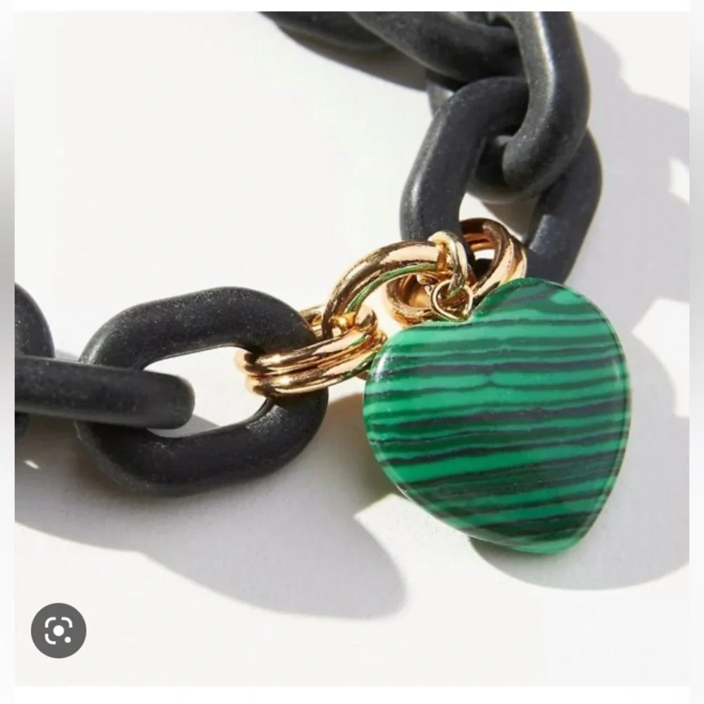 Anthropologie Resin Link Heart
Charm Bracelet - Picture 2 of 4